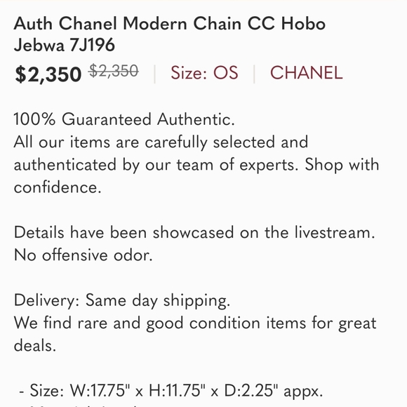 Auth Chanel Modern Chain CC Hobo - Picture 10 of 10